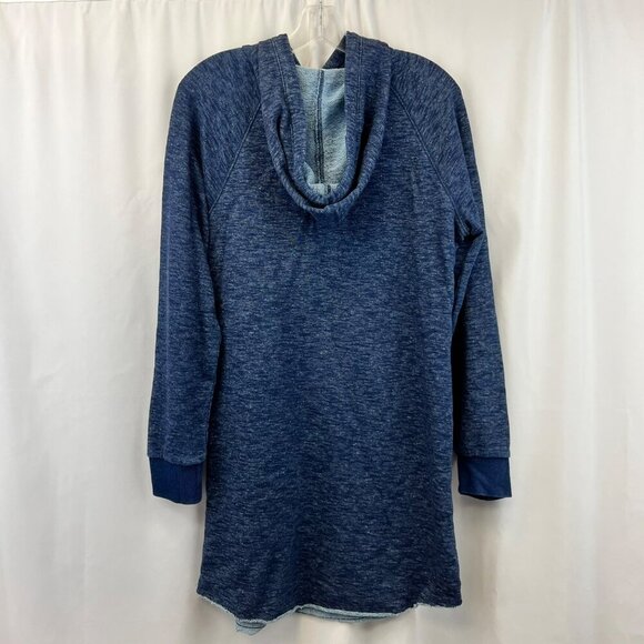 Universal Thread Womens Sweatshirt Dress Hooded Blue/White Size Small New - Picture 6 of 9